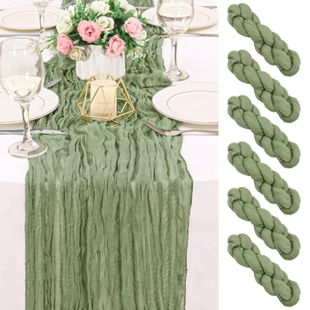 Asztalterítő futó – bohémi stílus, átlátszó voile, poliészter, egyszínű minta, ünnepi dekor, testre szabható