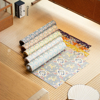 Комплект за чайна маса с модел Рюйи облачен щъркел, брокатен плат, нов китайски стил