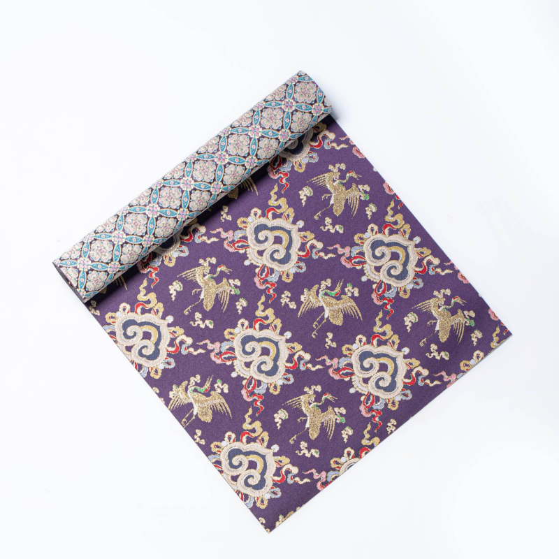 Комплект за чайна маса с модел Рюйи облачен щъркел, брокатен плат, нов китайски стил