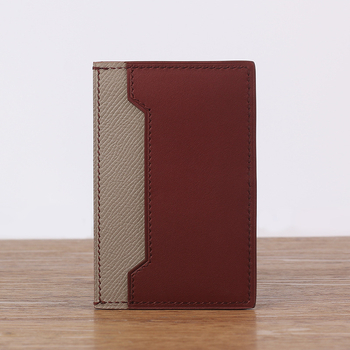 Kaardikott ehtsast nahast, loomamustriga, käsitsi õmmeldud, lambanahaga vooder, kaartide hoiustamiseks