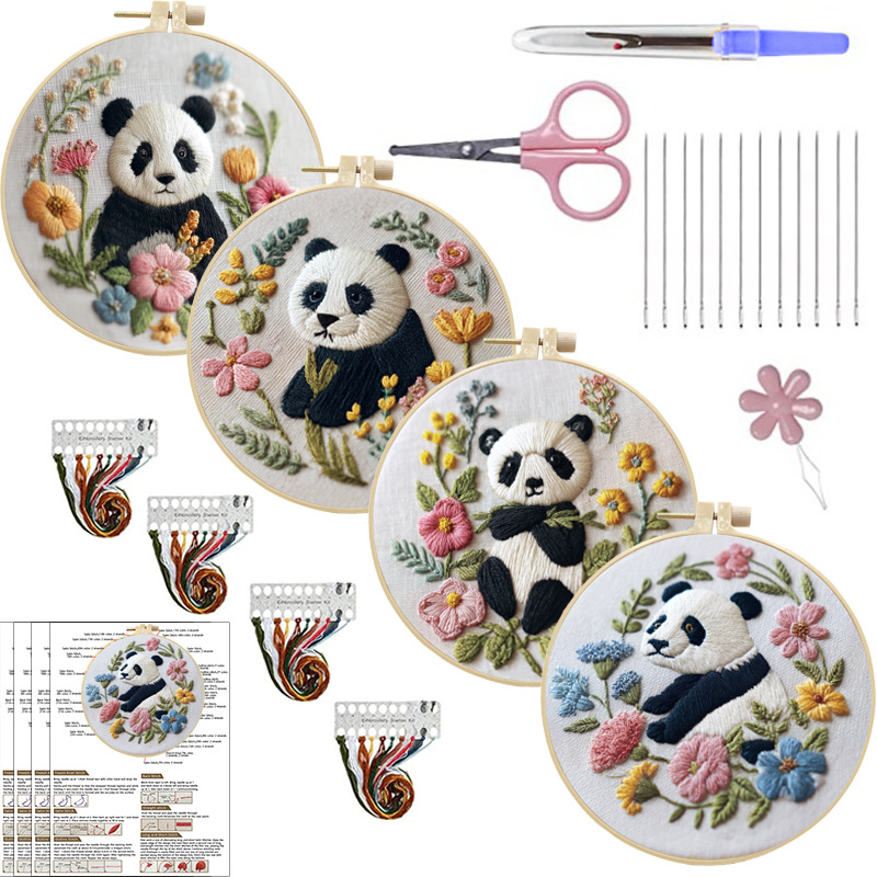 Panda DIY komplet s tkivima za ručno šivanje
