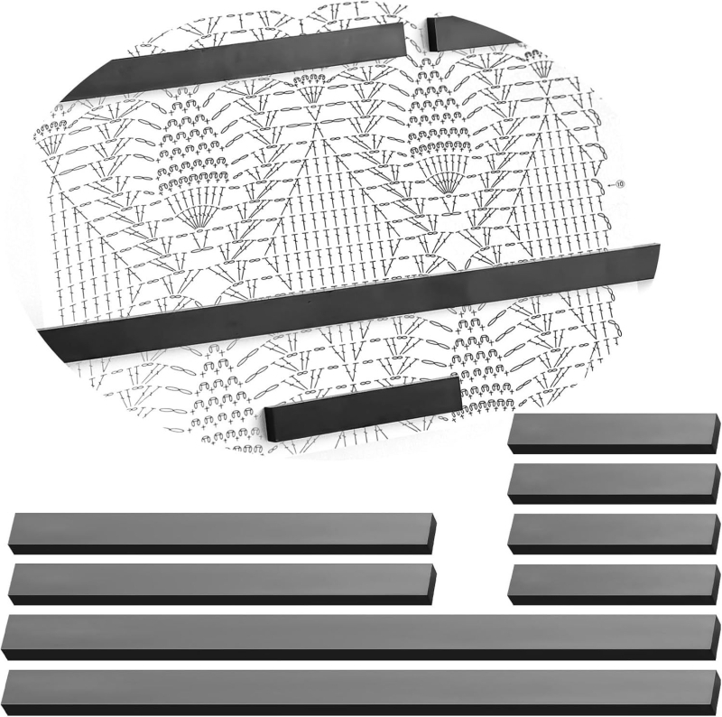 Магнитен държач за схеми за кръстосано бродиране с заменяеми магнити за модели на тъкане