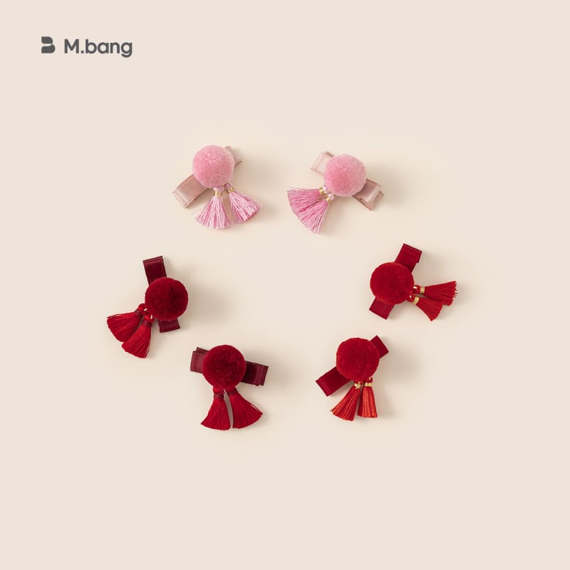 Детски метален клип за коса с пискюл, ръчно изработен, стил китайски, щипка за коса, зима 2024