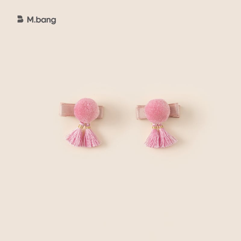 Детски метален клип за коса с пискюл, ръчно изработен, стил китайски, щипка за коса, зима 2024