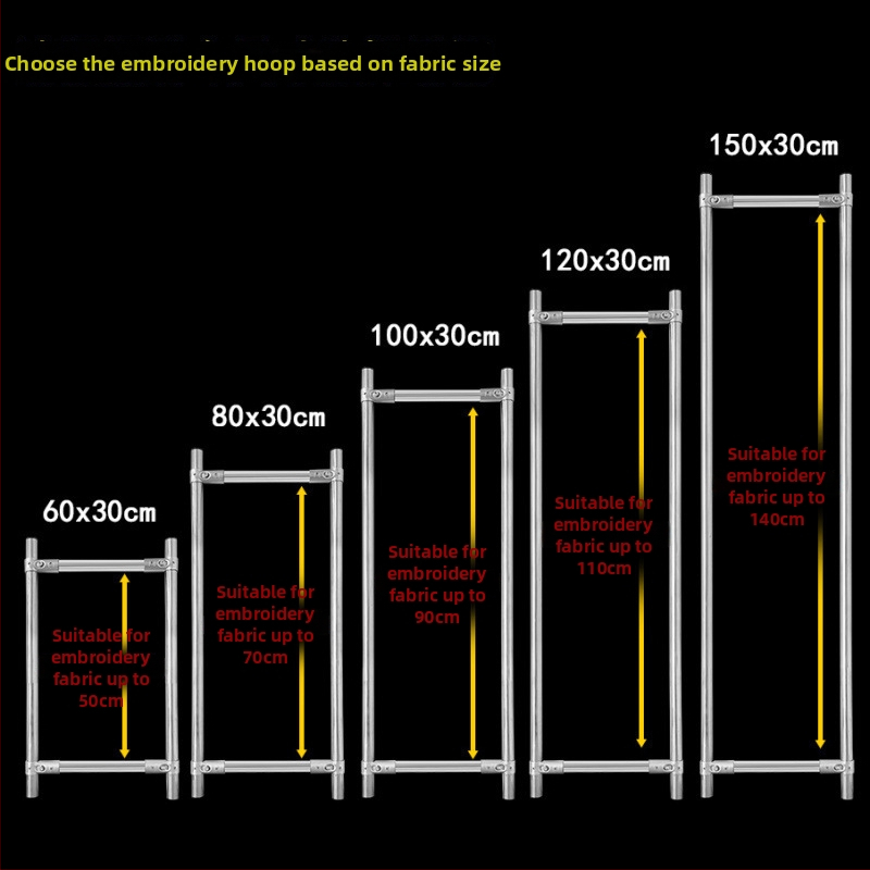 Регулируема рамка за кръстосано бродиране от неръждаема стомана