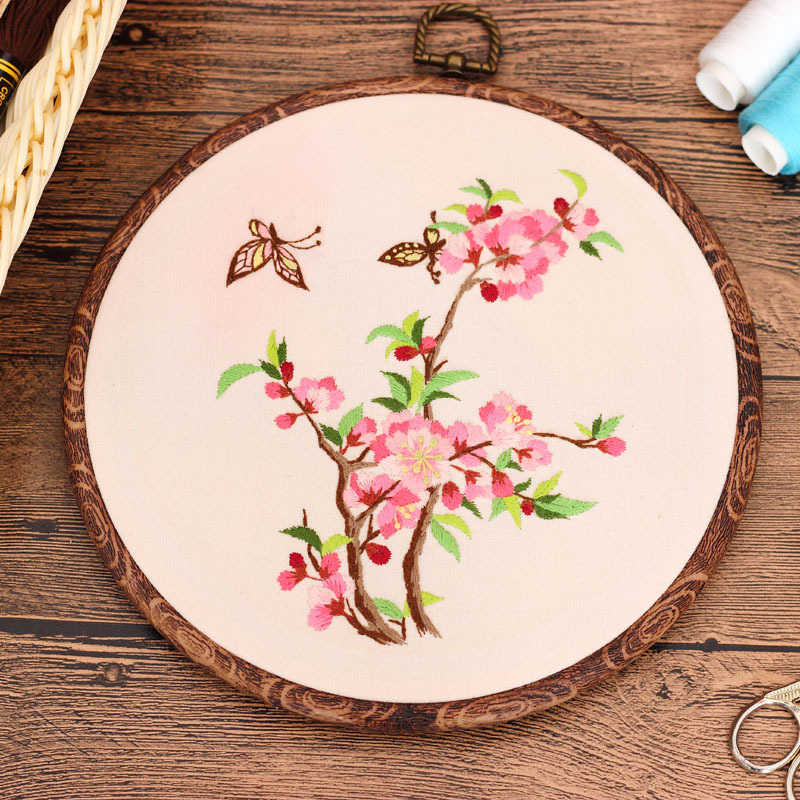 Комплект за кръстата бродерия - Нов китайски стил, памучна тъкан, серия Китайски вятър, текстилна бродерия