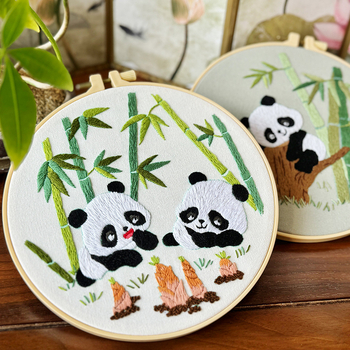 Нордичен набор за кръстат бод, памучно-ленен материал, мотиви анимационни и карикатури, триизмерна бродерия