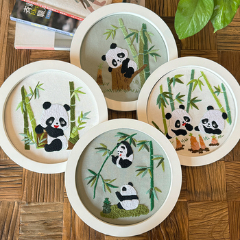 Нордичен набор за кръстат бод, памучно-ленен материал, мотиви анимационни и карикатури, триизмерна бродерия