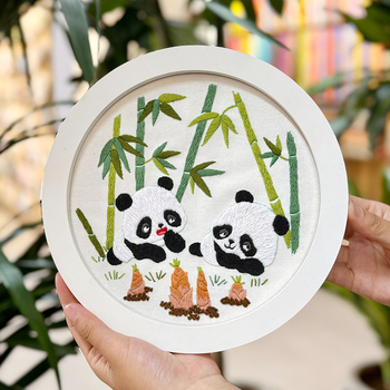 Нордичен набор за кръстат бод, памучно-ленен материал, мотиви анимационни и карикатури, триизмерна бродерия