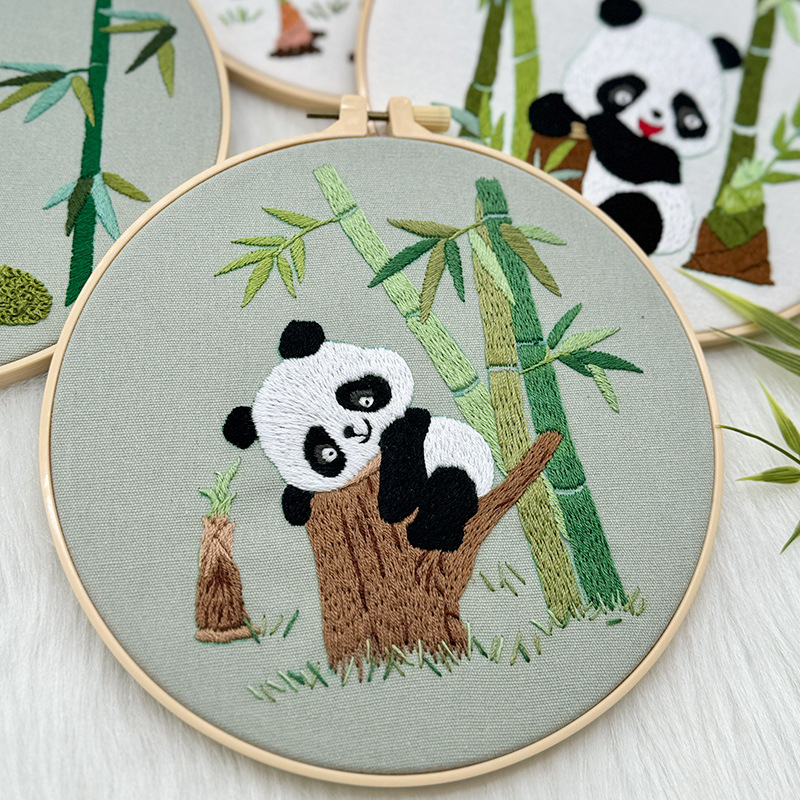 Нордичен набор за кръстат бод, памучно-ленен материал, мотиви анимационни и карикатури, триизмерна бродерия