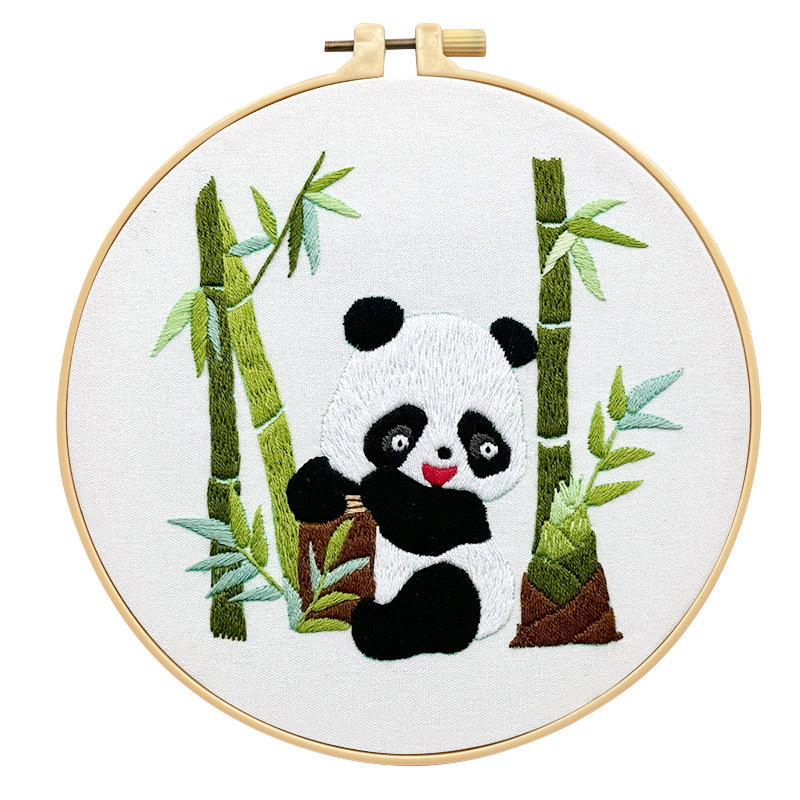 Нордичен набор за кръстат бод, памучно-ленен материал, мотиви анимационни и карикатури, триизмерна бродерия