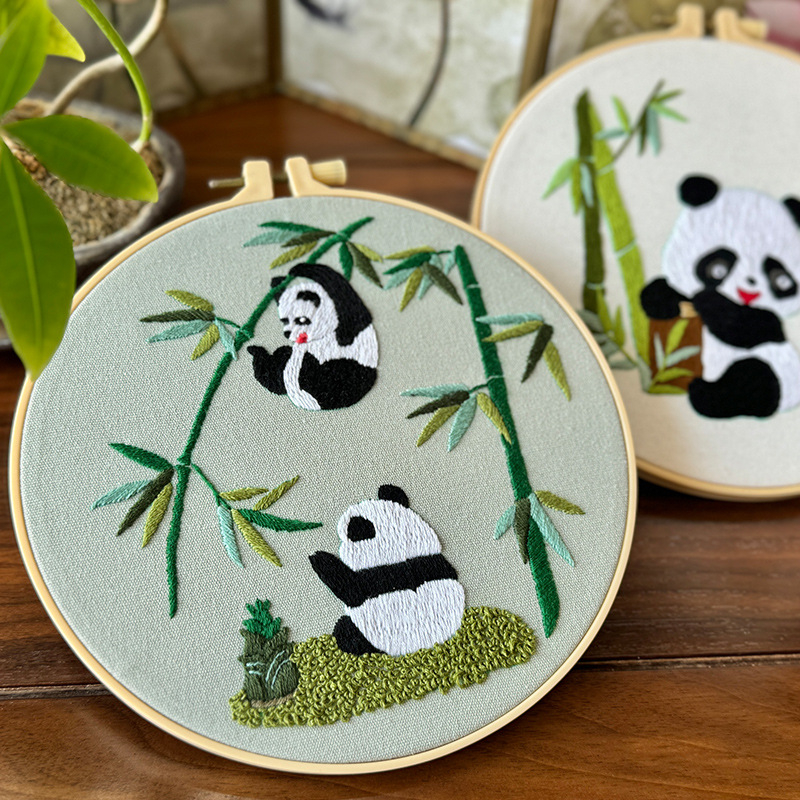 Нордичен набор за кръстат бод, памучно-ленен материал, мотиви анимационни и карикатури, триизмерна бродерия