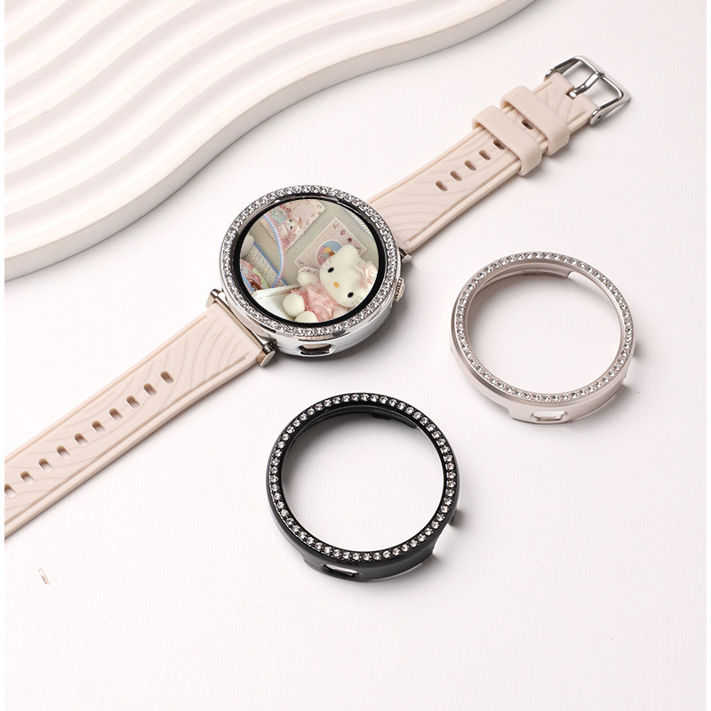 Защитен калъф за Huawei GT4/GT5 часовник, Диамантено кухо оформление, PC, 12g, съвместим с Huawei GT4/GT5