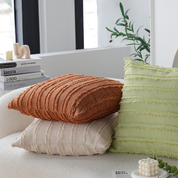 Διακοσμητικό μαξιλάρι, μονόχρωμο μοτίβο, εκτύπωση λογότυπου, σύγχρονο μινιμαλιστικό στυλ, για σαλόνι