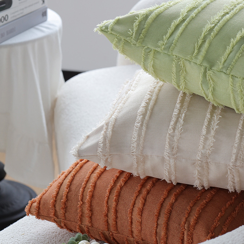 Διακοσμητικό μαξιλάρι, μονόχρωμο μοτίβο, εκτύπωση λογότυπου, σύγχρονο μινιμαλιστικό στυλ, για σαλόνι