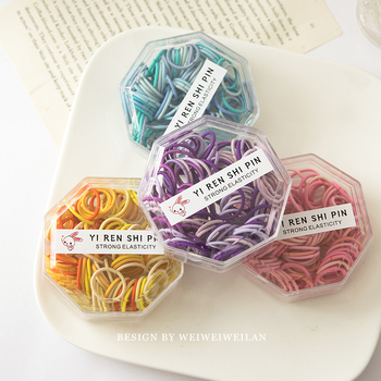 Детски пръстен за коса от корда, ръчна изработка, Принцес серия, прост стил, индивидуално опакован