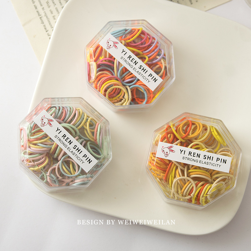 Детски пръстен за коса от корда, ръчна изработка, Принцес серия, прост стил, индивидуално опакован