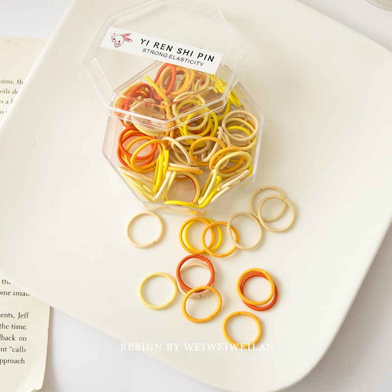 Детски пръстен за коса от корда, ръчна изработка, Принцес серия, прост стил, индивидуално опакован