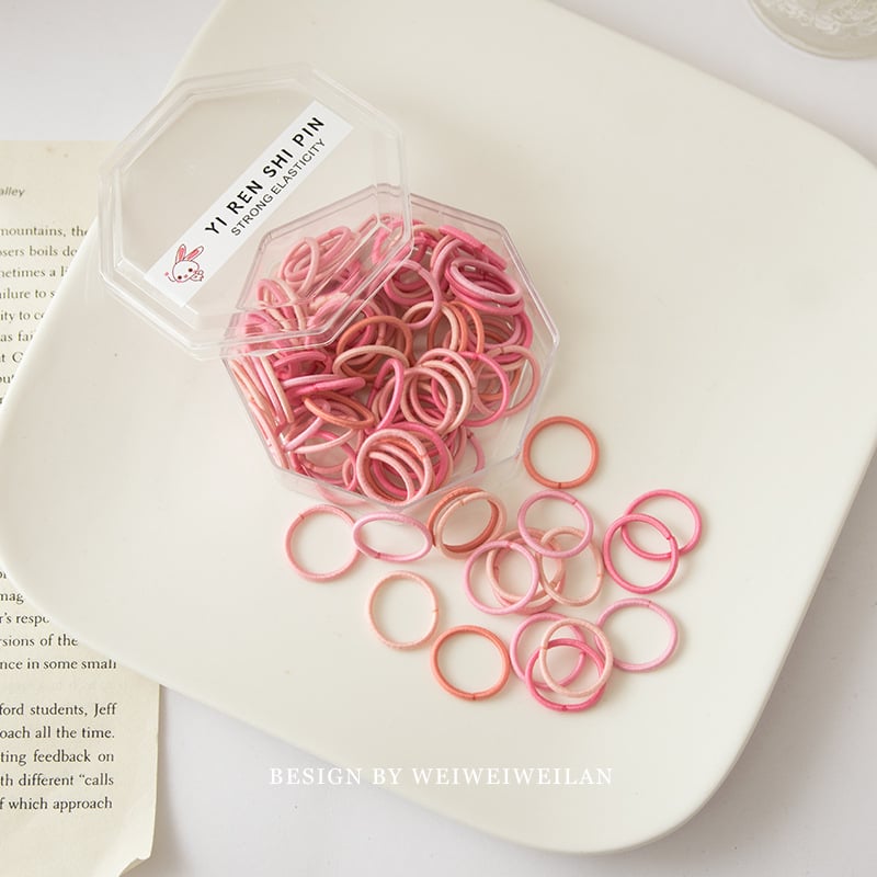 Детски пръстен за коса от корда, ръчна изработка, Принцес серия, прост стил, индивидуално опакован