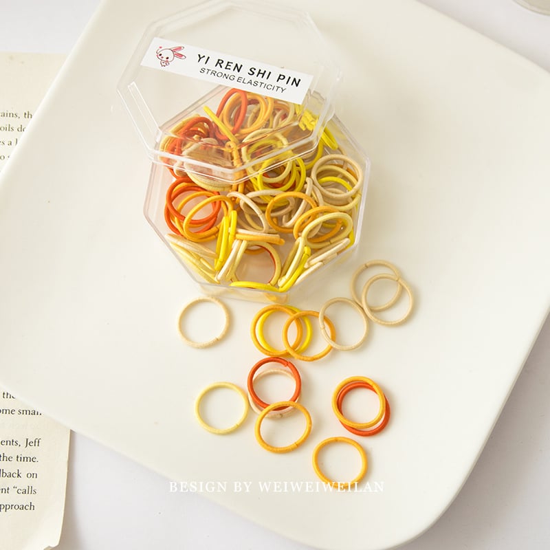 Детски пръстен за коса от корда, ръчна изработка, Принцес серия, прост стил, индивидуално опакован