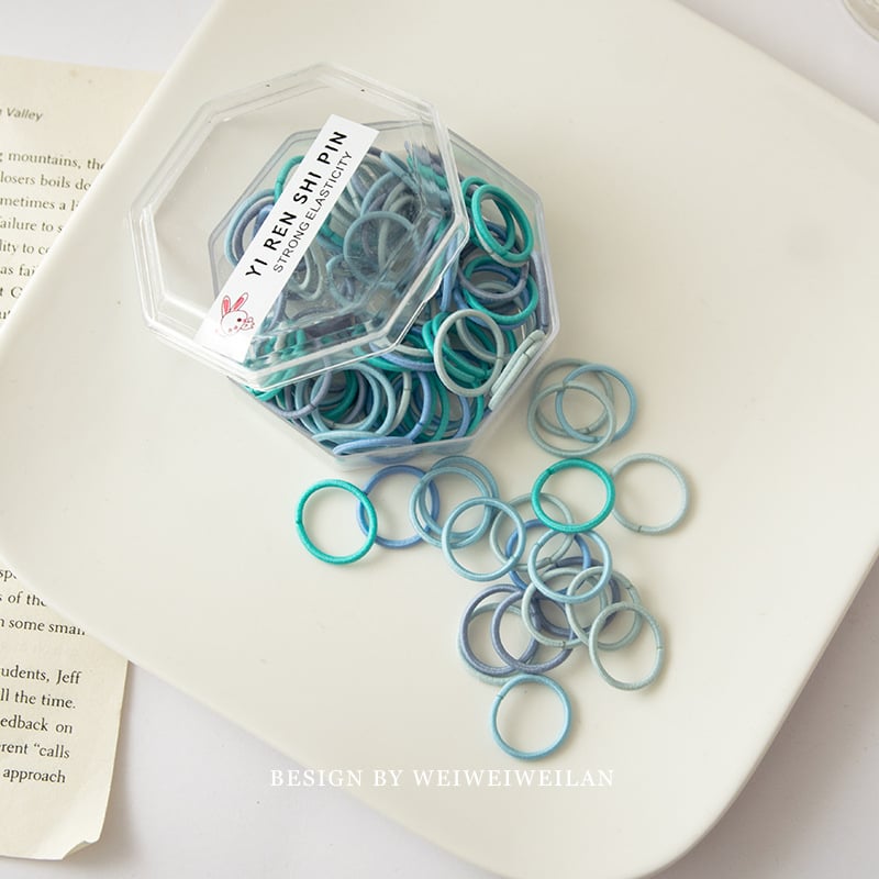 Детски пръстен за коса от корда, ръчна изработка, Принцес серия, прост стил, индивидуално опакован