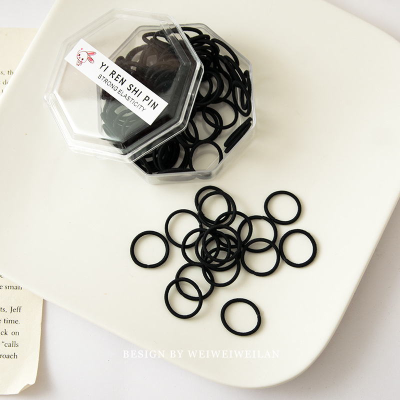 Детски пръстен за коса от корда, ръчна изработка, Принцес серия, прост стил, индивидуално опакован