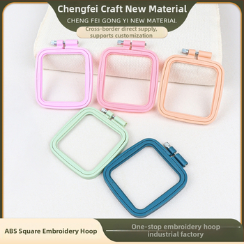 Kryžiaus siuvimo rinkinys su kvadratiniu siuvimo rėmu, 11CT audinys, plastikinis lakštas, figūros raštas