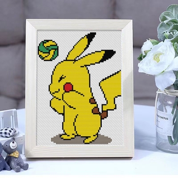 Kryžminio siuvimo rinkinys pradedantiesiems – Cartoon/Anime motyvas, medvilnės audinys, 11CT