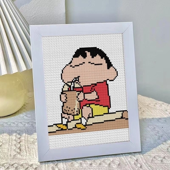 Kryžminio siuvimo rinkinys pradedantiesiems – Cartoon/Anime motyvas, medvilnės audinys, 11CT