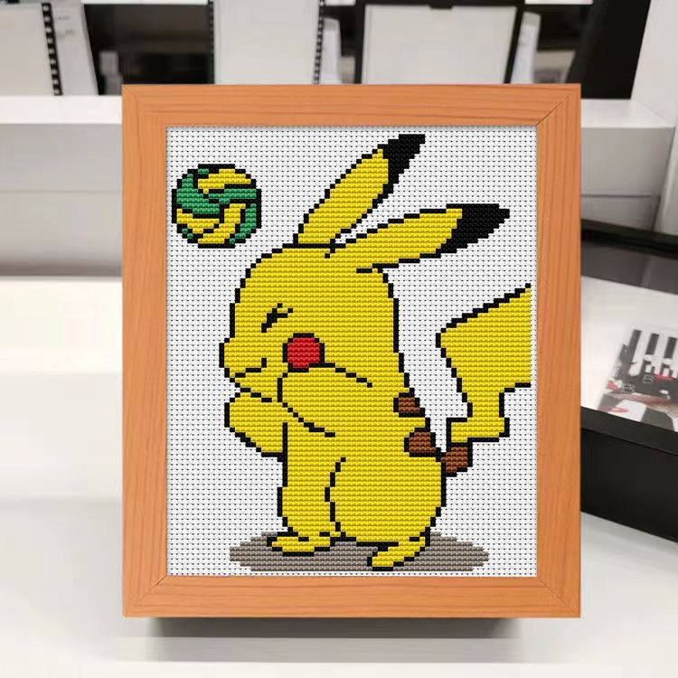 Kryžminio siuvimo rinkinys pradedantiesiems – Cartoon/Anime motyvas, medvilnės audinys, 11CT