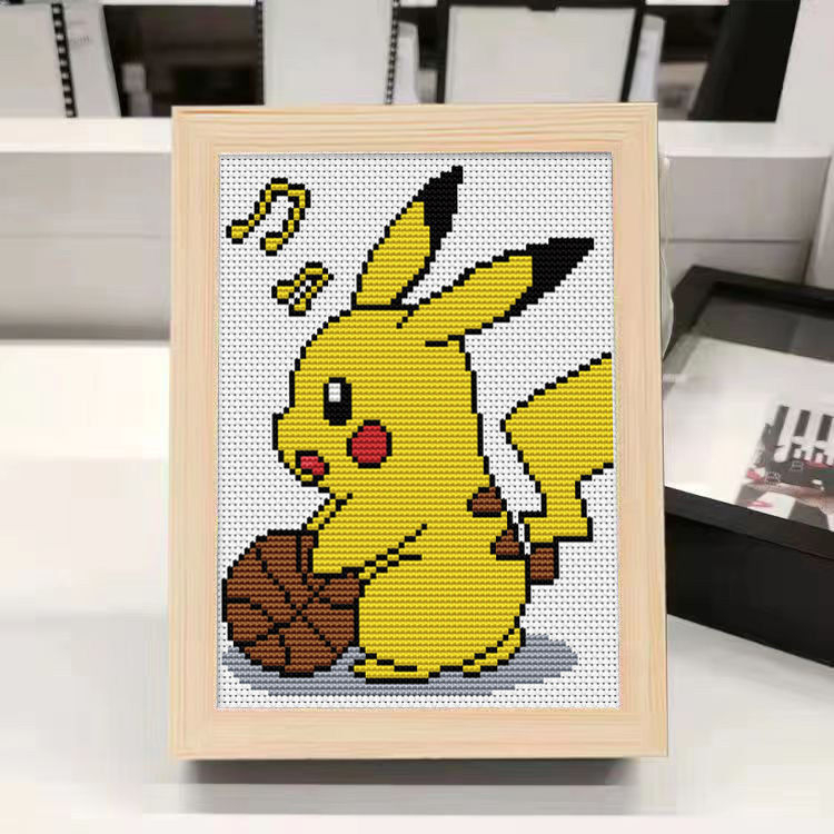 Kryžminio siuvimo rinkinys pradedantiesiems – Cartoon/Anime motyvas, medvilnės audinys, 11CT