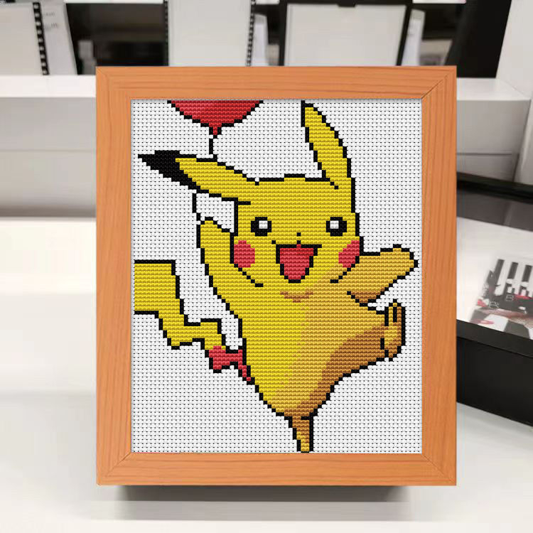 Kryžminio siuvimo rinkinys pradedantiesiems – Cartoon/Anime motyvas, medvilnės audinys, 11CT