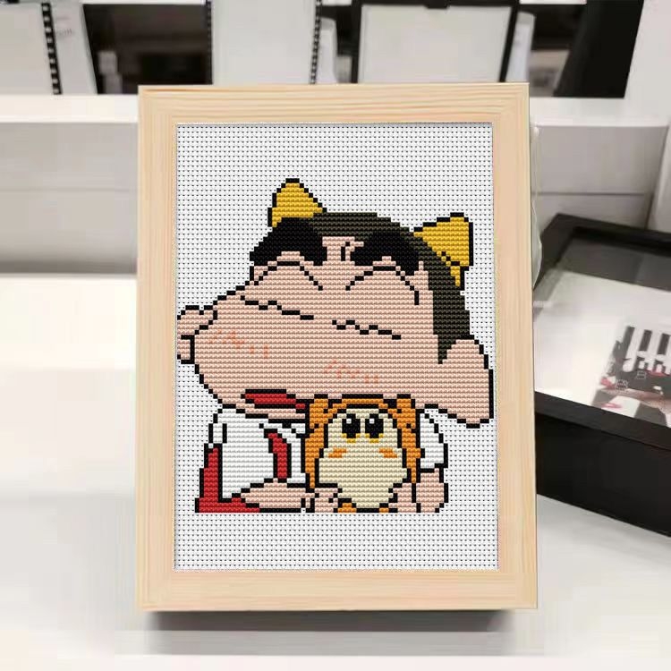 Kryžminio siuvimo rinkinys pradedantiesiems – Cartoon/Anime motyvas, medvilnės audinys, 11CT