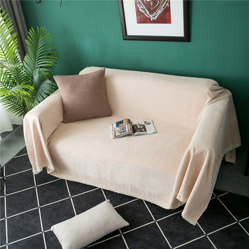 Chenille anyagú teljes fedésű kanapé takaró, csúszásmentes, rugalmas, négyszeres évszakokra tervezett multifunkcionális