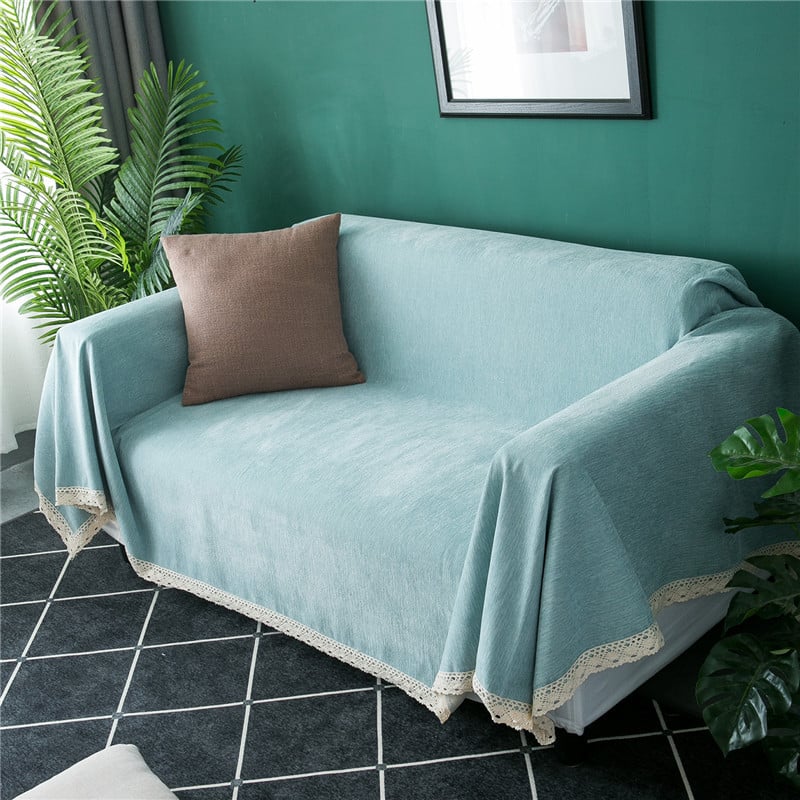 Chenille anyagú teljes fedésű kanapé takaró, csúszásmentes, rugalmas, négyszeres évszakokra tervezett multifunkcionális