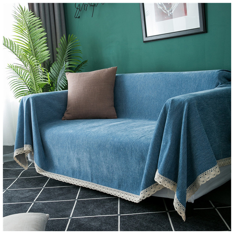 Chenille anyagú teljes fedésű kanapé takaró, csúszásmentes, rugalmas, négyszeres évszakokra tervezett multifunkcionális