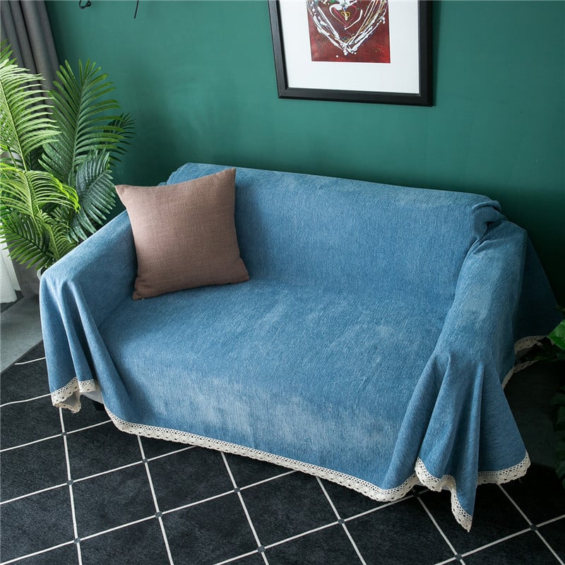 Chenille anyagú teljes fedésű kanapé takaró, csúszásmentes, rugalmas, négyszeres évszakokra tervezett multifunkcionális