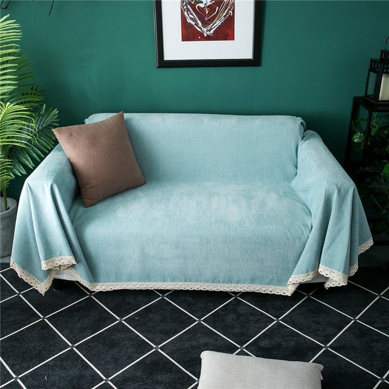 Chenille anyagú teljes fedésű kanapé takaró, csúszásmentes, rugalmas, négyszeres évszakokra tervezett multifunkcionális