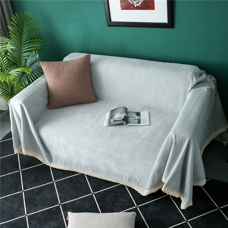 Chenille anyagú teljes fedésű kanapé takaró, csúszásmentes, rugalmas, négyszeres évszakokra tervezett multifunkcionális