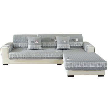 Izšivena poliester jastučnica za kauč s navlakom naslona, protuklizna, debela, univerzalna za modularne sofe, minimalistički modern stil, prilagodljivo