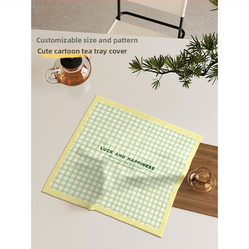 Poliesterinis uždangalas arbatos padėklui – dulkių apsauga ir veidrodžio uždangalas; tinka svetainei, miegamajam ir restoranui