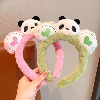 Plüss Kuromi Panda hajpánt, kézzel készített, 2025 tavasz