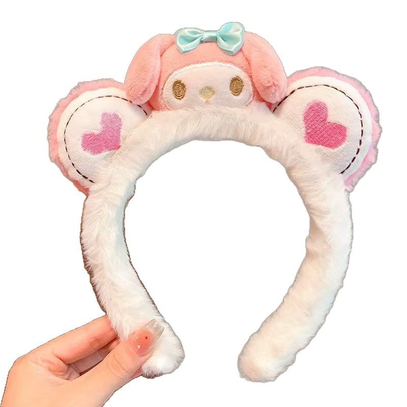 Plüss Kuromi Panda hajpánt, kézzel készített, 2025 tavasz