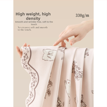 Naktinės spintelės ir lovos krašto uždangalas, senovinio pastoralinio stiliaus, dulkių nepraleidžiantis dekoratyvinis audinys, poliesterio pluoštas, tinkamas svetainei, miegamajam, darbo kambariui, vaikų kambariui