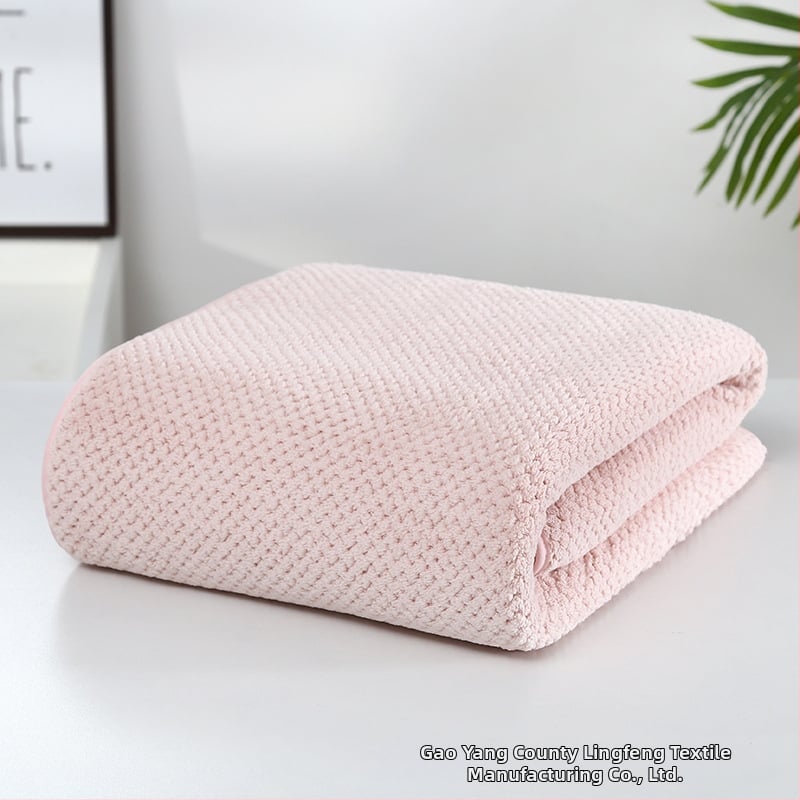 Korallos frottírtörölköző, 150D, 400–500 g, Testreszabás elérhető