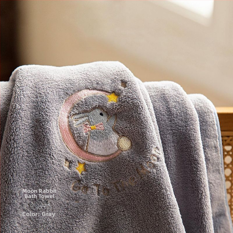 Fürdőlepedő korall-flízből, nedvszívó, tömörített, szöszmentes, 150D fonal