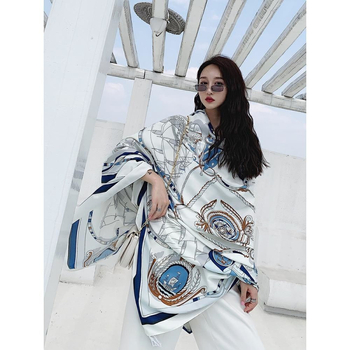 Șal mare, multifuncțional pentru vară, stil plajă, protecție solară. Brand Unique; Material bumbac; Sezon primăvara; Vară 2021