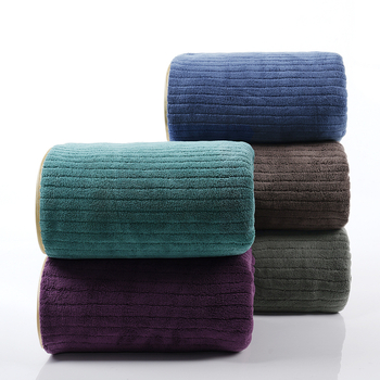 Koralni fleece ručnik za kupanje/plažu, težina 400–500 g, pređa 150d, šivanje i ravno tkanje, mogućnost prilagodbe