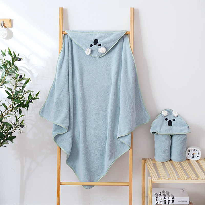 Prosop pătrat pentru copii, baie, cu îmbrățișare de desen animat, coral fleece, fibre din poliamidă (nylon), 150D, tiv, personalizare disponibilă