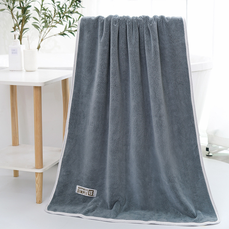 Debeli ručnik za kupanje 70×140 cm, koralni flis, 500 g, visoka upijavost, za hotele i spa centri